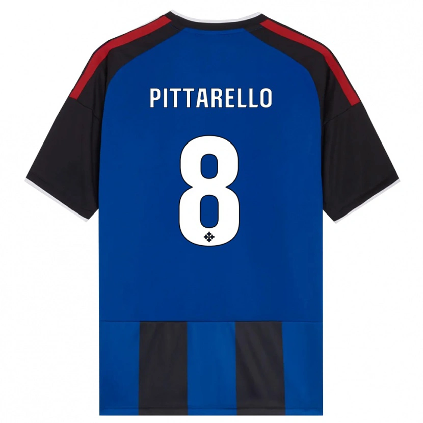 Danxen Niño Camiseta Filippo Pittarello #8 Negro Rojo Blanco Azul 1ª Equipación 2026/27 La Camisa México