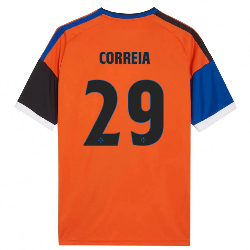 Danxen Niño Camiseta Omar Correia #29 Naranja Azul Negro Blanco 2ª Equipación 2026/27 La Camisa México