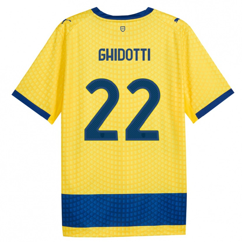 Danxen Niño Camiseta Simone Ghidotti #22 Amarillo Azul Negro 2ª Equipación 2026/27 La Camisa México