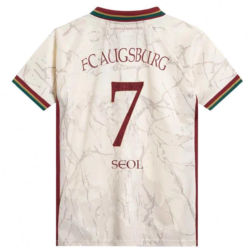 Danxen Niño Camiseta Young-Woo Seol #7 Verde Arroz Blanco Burdeos 1ª Equipación 2026/27 La Camisa México