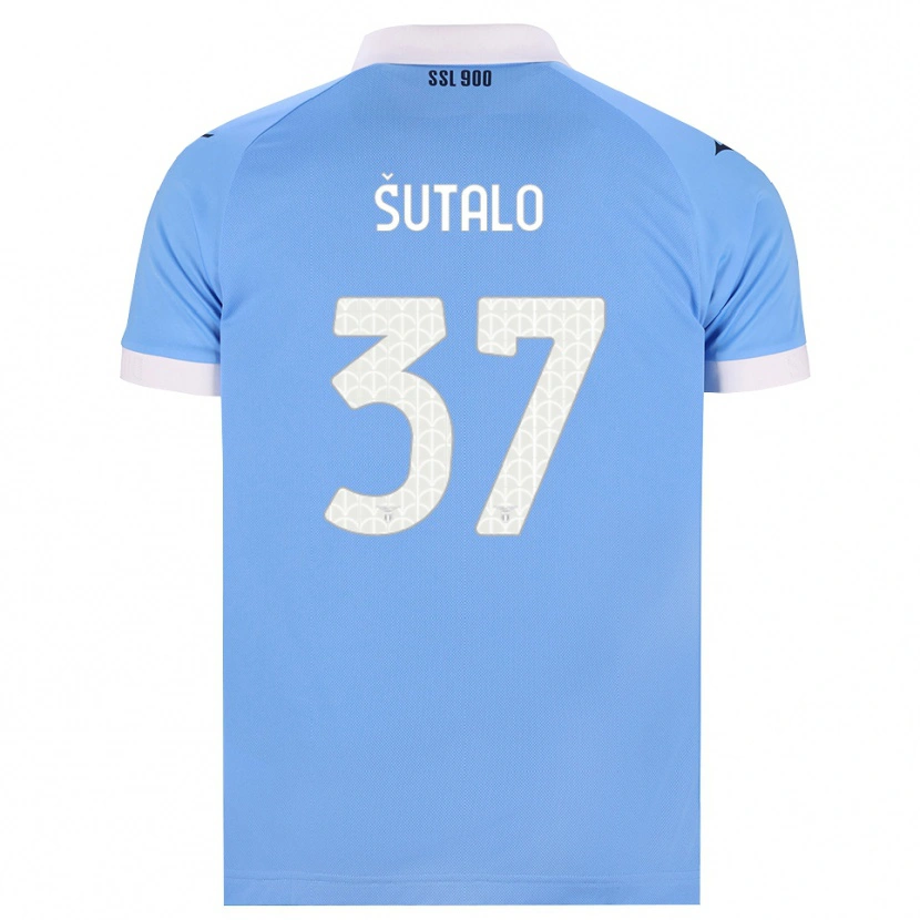 Danxen Hombre Camiseta Josip Sutalo #37 Azul Cielo Negro Blanco 1ª Equipación 2026/27 La Camisa México