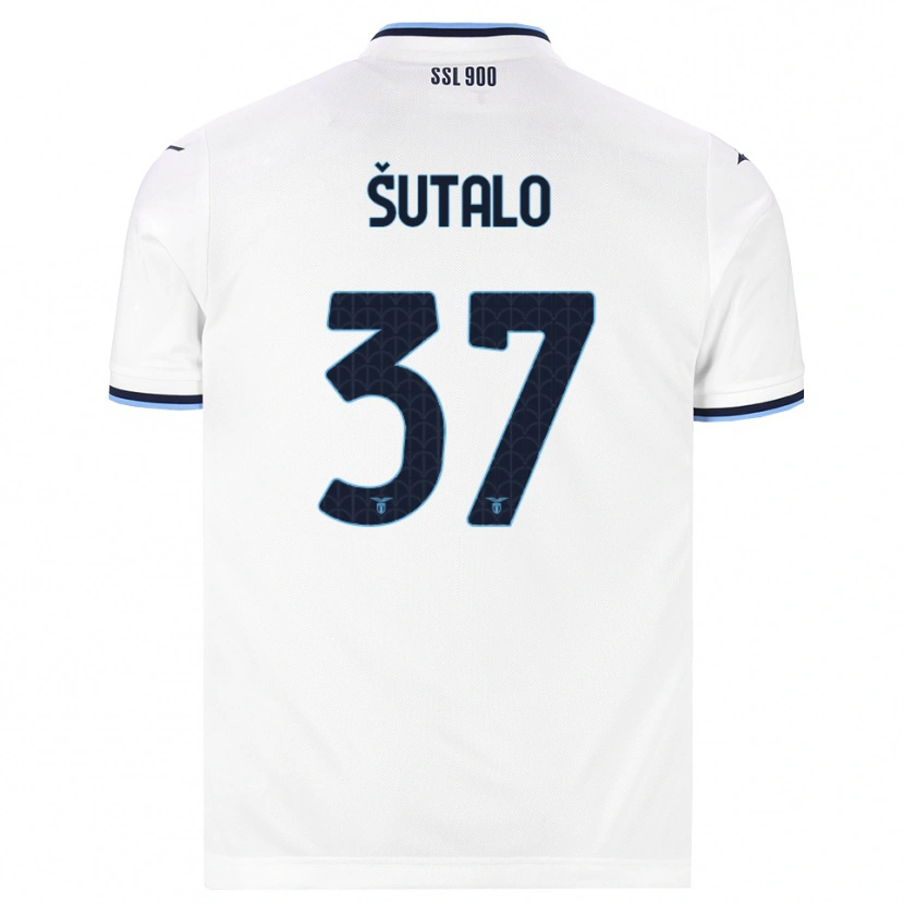 Danxen Hombre Camiseta Josip Sutalo #37 Blanco Azul Marino 2ª Equipación 2026/27 La Camisa México
