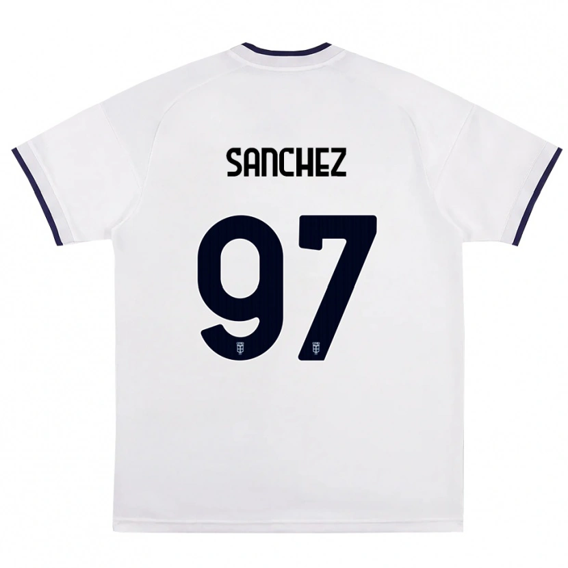 Danxen Hombre Camiseta Robert Sánchez #97 Blanco Rojo Azul Real 2ª Equipación 2026/27 La Camisa México