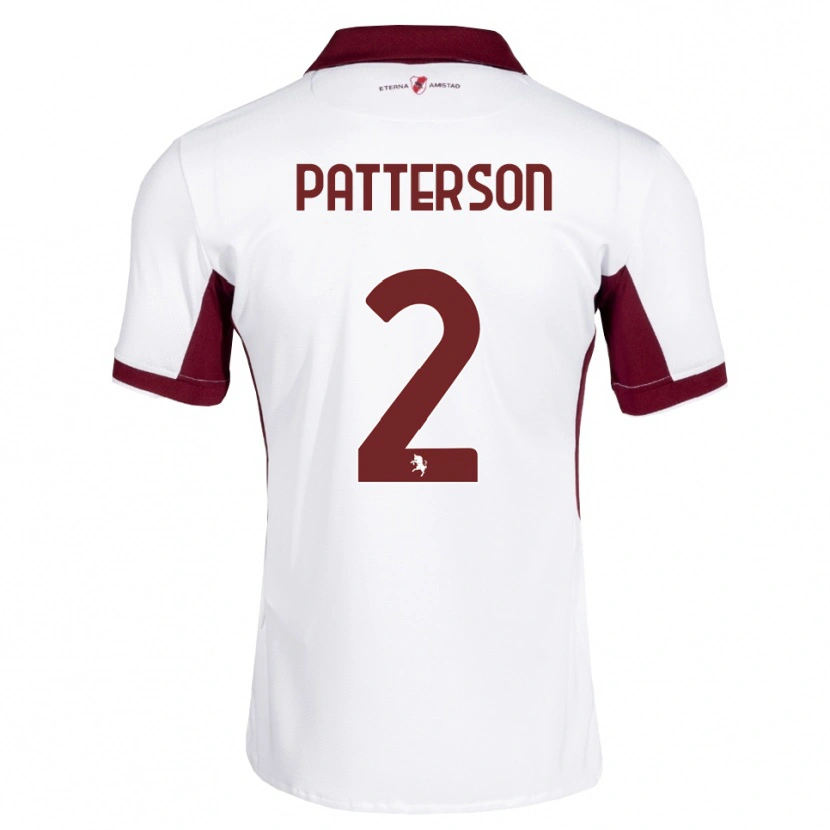 Danxen Hombre Camiseta Nathan Patterson #2 Burdeos Blanco Rojo 2ª Equipación 2026/27 La Camisa México