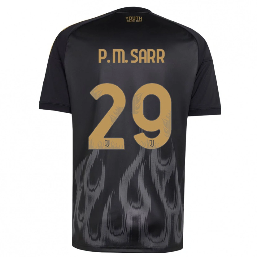 Danxen Hombre Camiseta Pape Matar Sarr #29 Negro Marrón Equipación Tercera 2026/27 La Camisa México