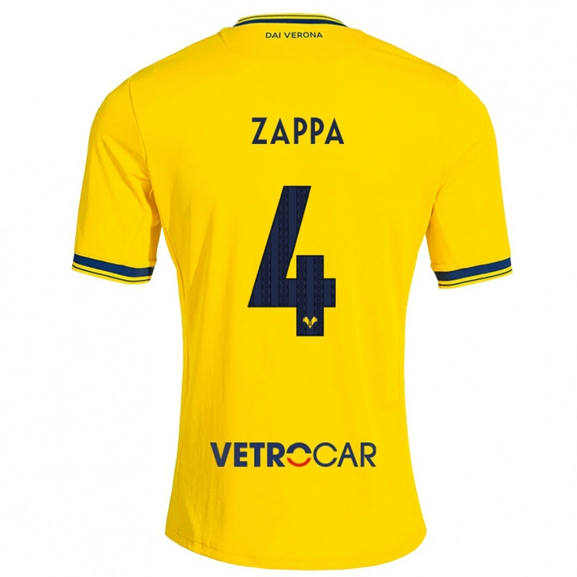 Danxen Hombre Camiseta Gabriele Zappa #4 Amarillo Rojo 2ª Equipación 2026/27 La Camisa México