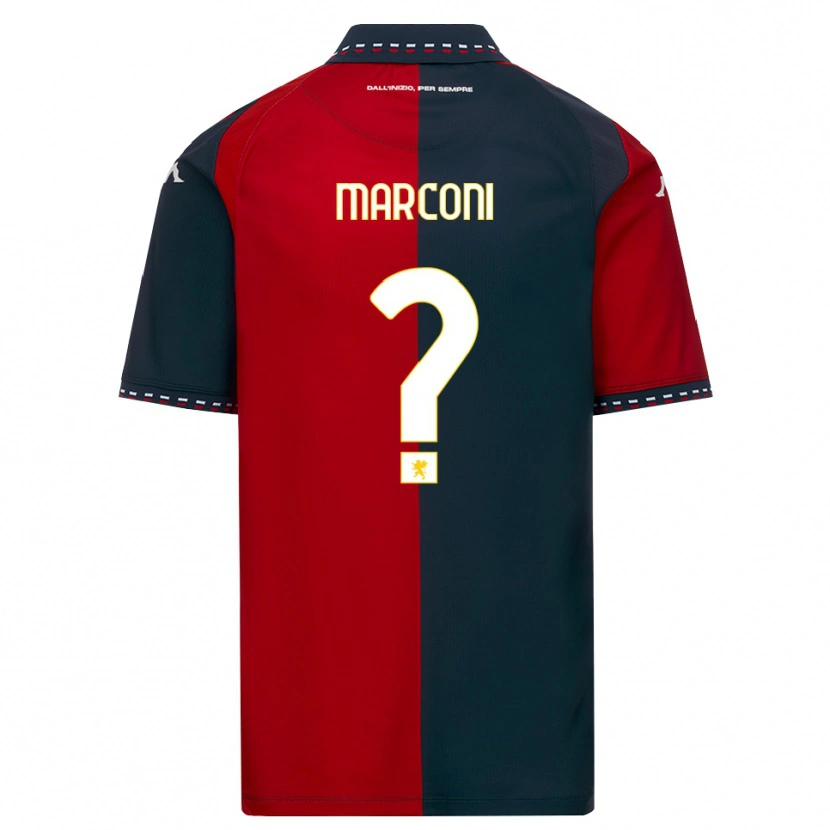 Danxen Hombre Camiseta Alessio Marconi #0 Rojo Negro Blanco 1ª Equipación 2026/27 La Camisa México