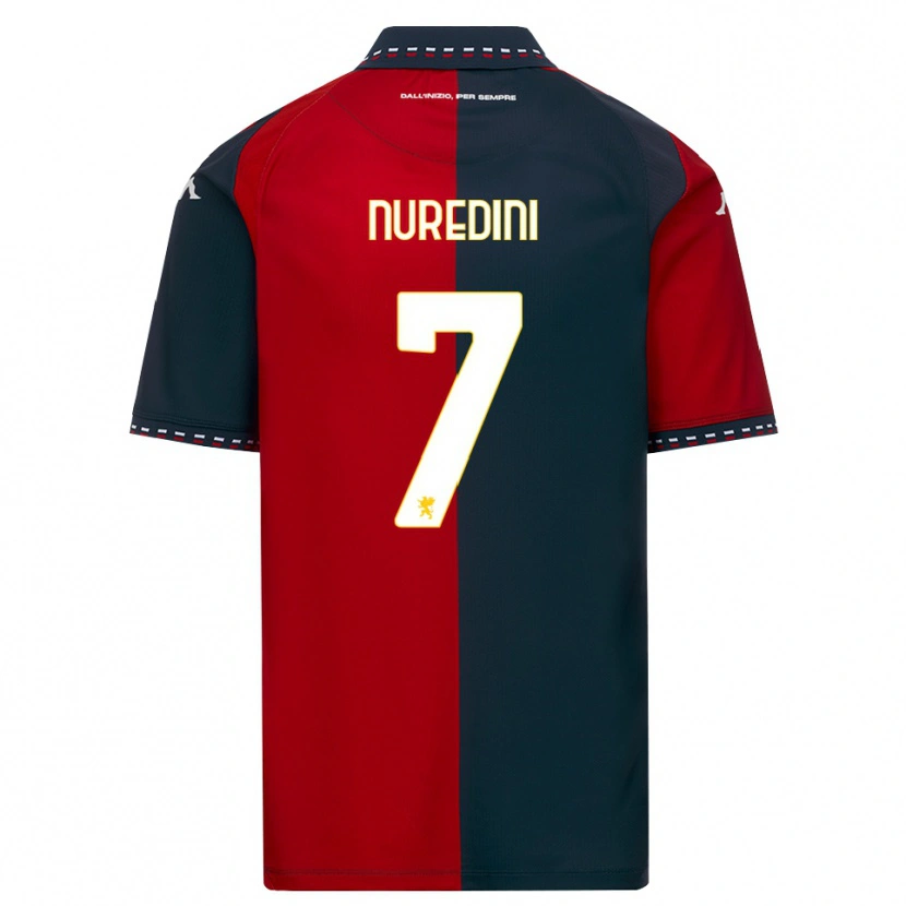 Danxen Hombre Camiseta Kejvin Nuredini #7 Rojo Negro Blanco 1ª Equipación 2026/27 La Camisa México