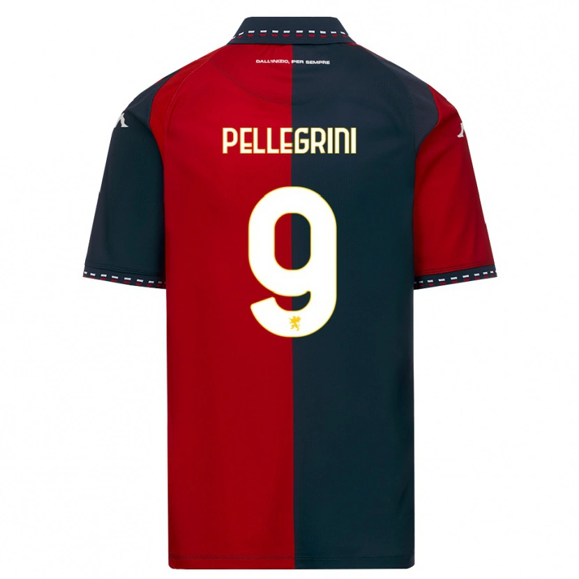 Danxen Hombre Camiseta Fernando Pellegrini #9 Rojo Negro Blanco 1ª Equipación 2026/27 La Camisa México