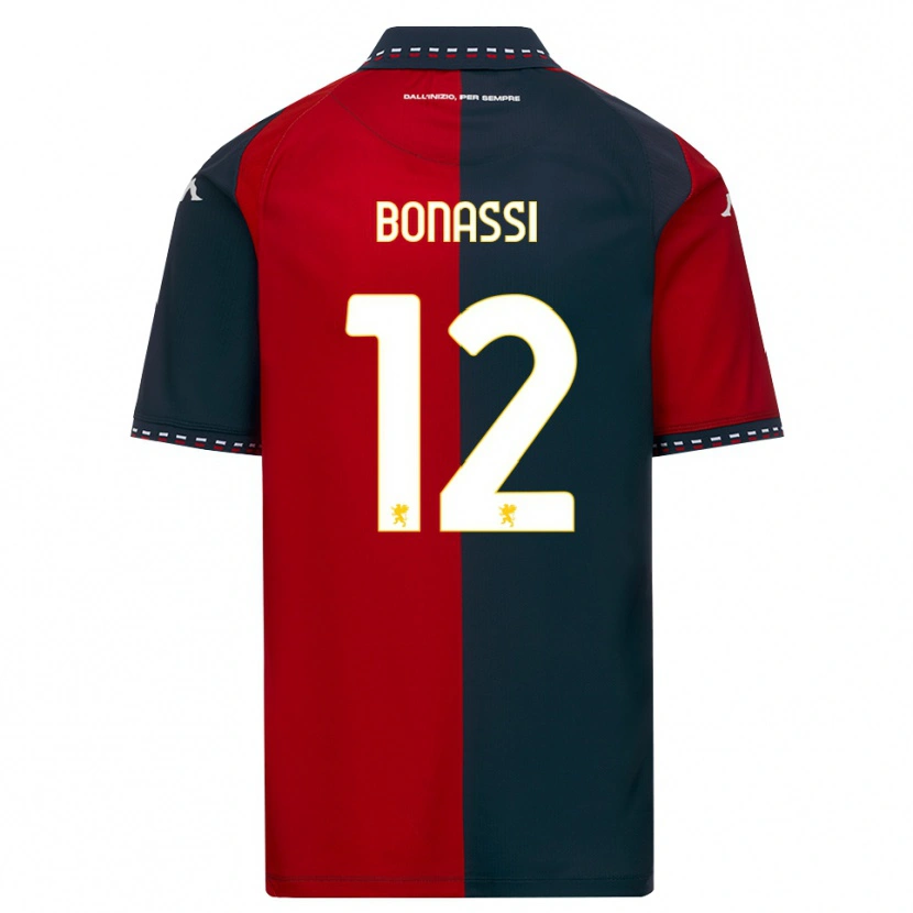 Danxen Hombre Camiseta Lorenzo Bonassi #12 Rojo Negro Blanco 1ª Equipación 2026/27 La Camisa México