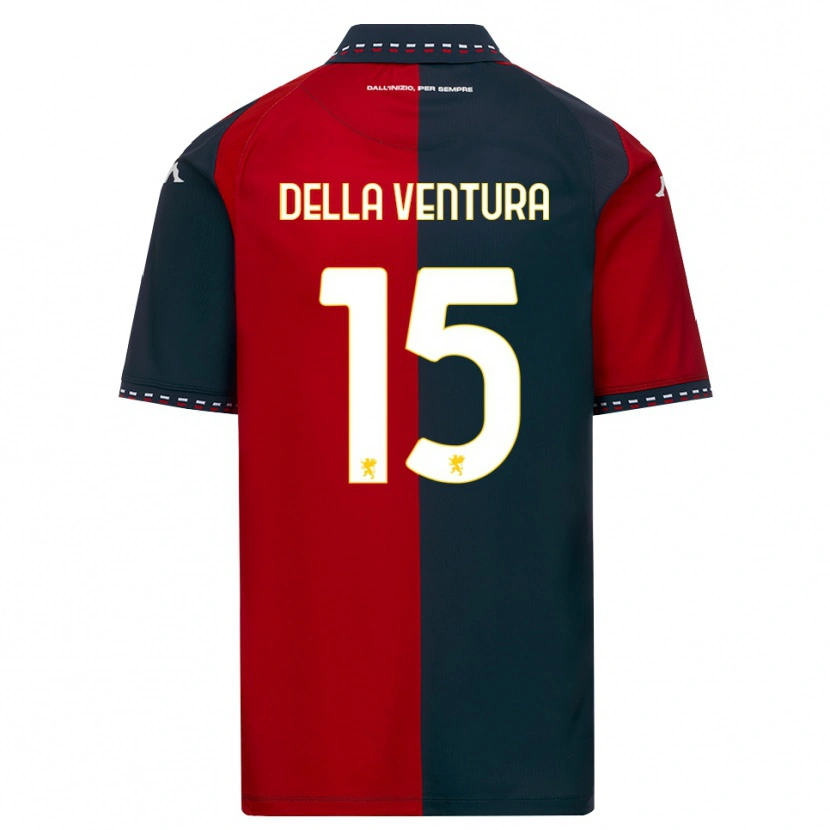 Danxen Hombre Camiseta Lorenzo Della Ventura #15 Rojo Negro Blanco 1ª Equipación 2026/27 La Camisa México