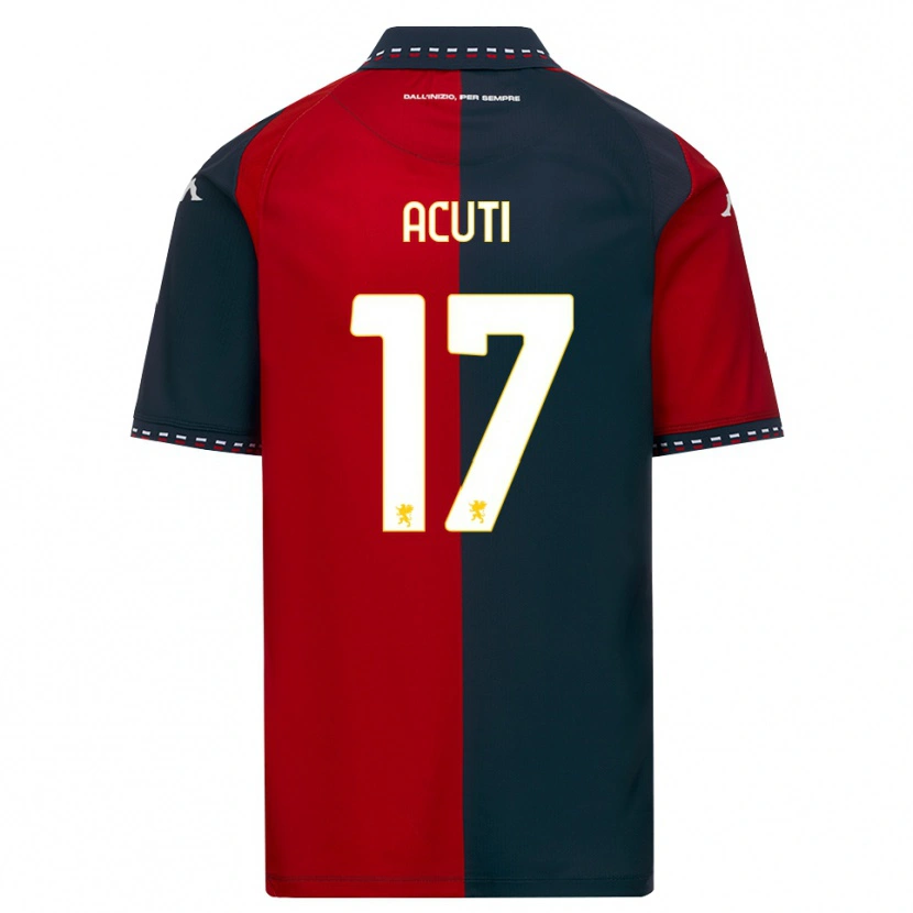 Danxen Hombre Camiseta Arianna Acuti #17 Rojo Negro Blanco 1ª Equipación 2026/27 La Camisa México
