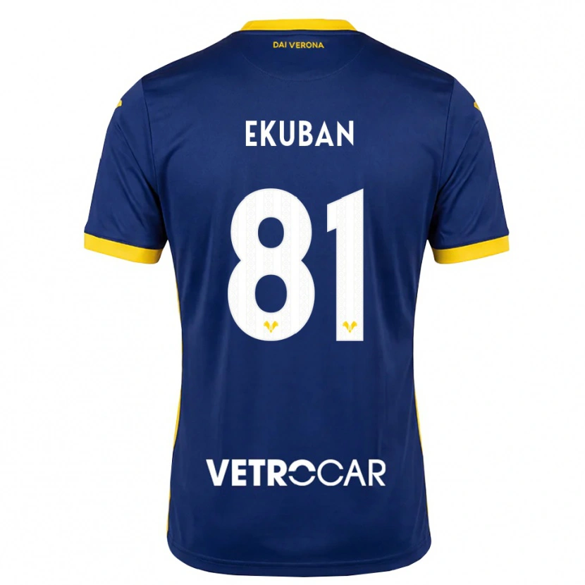 Danxen Hombre Camiseta Caleb Ekuban #81 Azul Real Amarillo Blanco 1ª Equipación 2026/27 La Camisa México