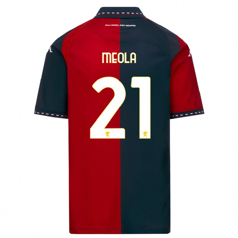 Danxen Hombre Camiseta Kevin Meola #21 Rojo Negro Blanco 1ª Equipación 2026/27 La Camisa México