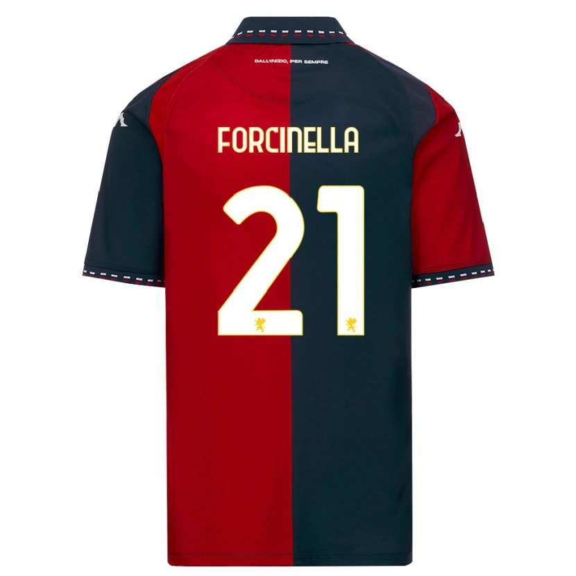 Danxen Hombre Camiseta Camilla Forcinella #21 Rojo Negro Blanco 1ª Equipación 2026/27 La Camisa México