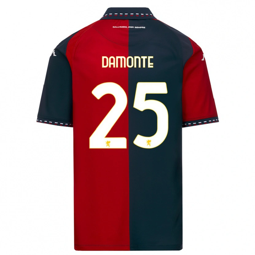 Danxen Hombre Camiseta Lorenzo Damonte #25 Rojo Negro Blanco 1ª Equipación 2026/27 La Camisa México
