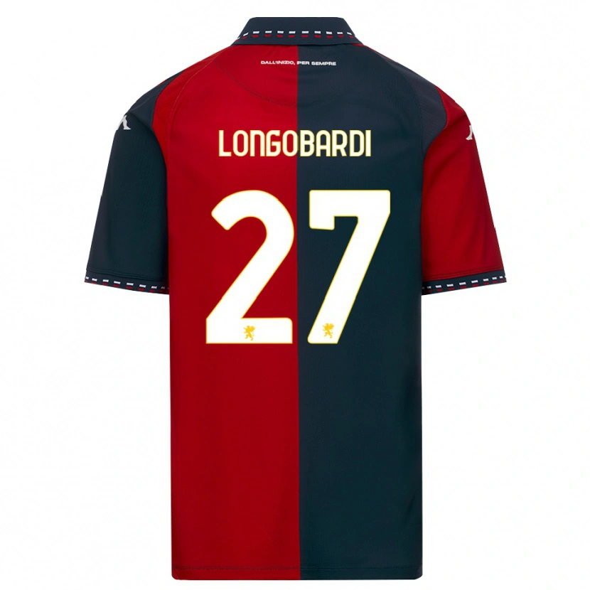 Danxen Hombre Camiseta Giovanni Longobardi #27 Rojo Negro Blanco 1ª Equipación 2026/27 La Camisa México