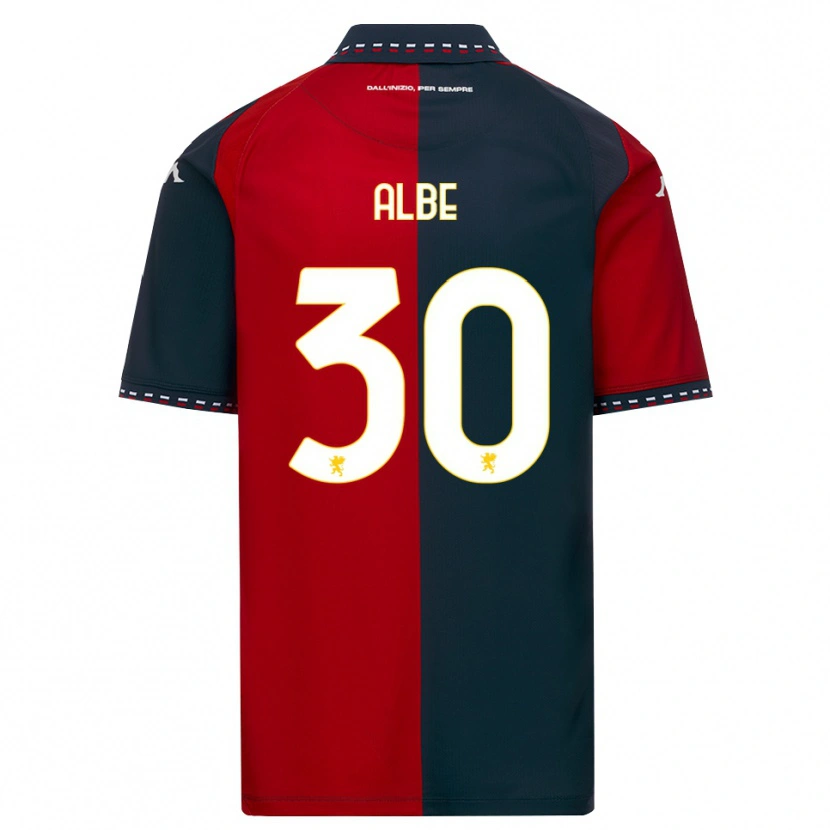 Danxen Hombre Camiseta Salem Albè #30 Rojo Negro Blanco 1ª Equipación 2026/27 La Camisa México
