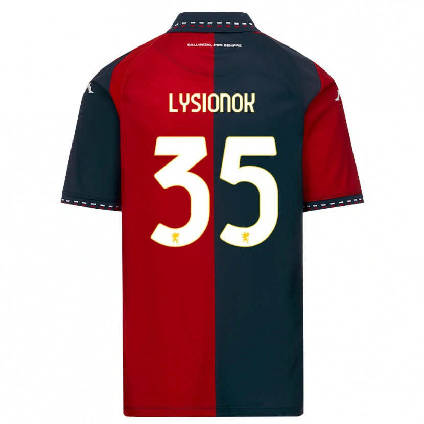 Danxen Hombre Camiseta Ernestas Lysionok #35 Rojo Negro Blanco 1ª Equipación 2026/27 La Camisa México