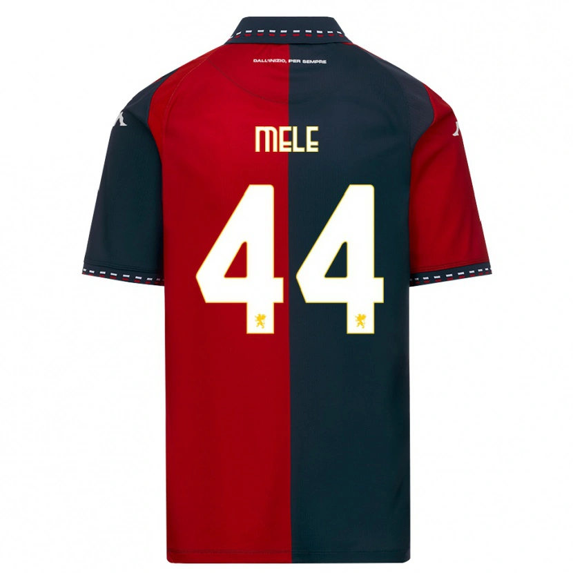 Danxen Hombre Camiseta Chiara Mele #44 Rojo Negro Blanco 1ª Equipación 2026/27 La Camisa México