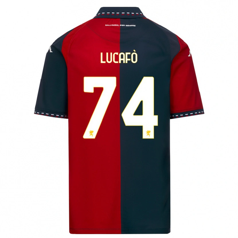 Danxen Hombre Camiseta Sara Lucafò #74 Rojo Negro Blanco 1ª Equipación 2026/27 La Camisa México