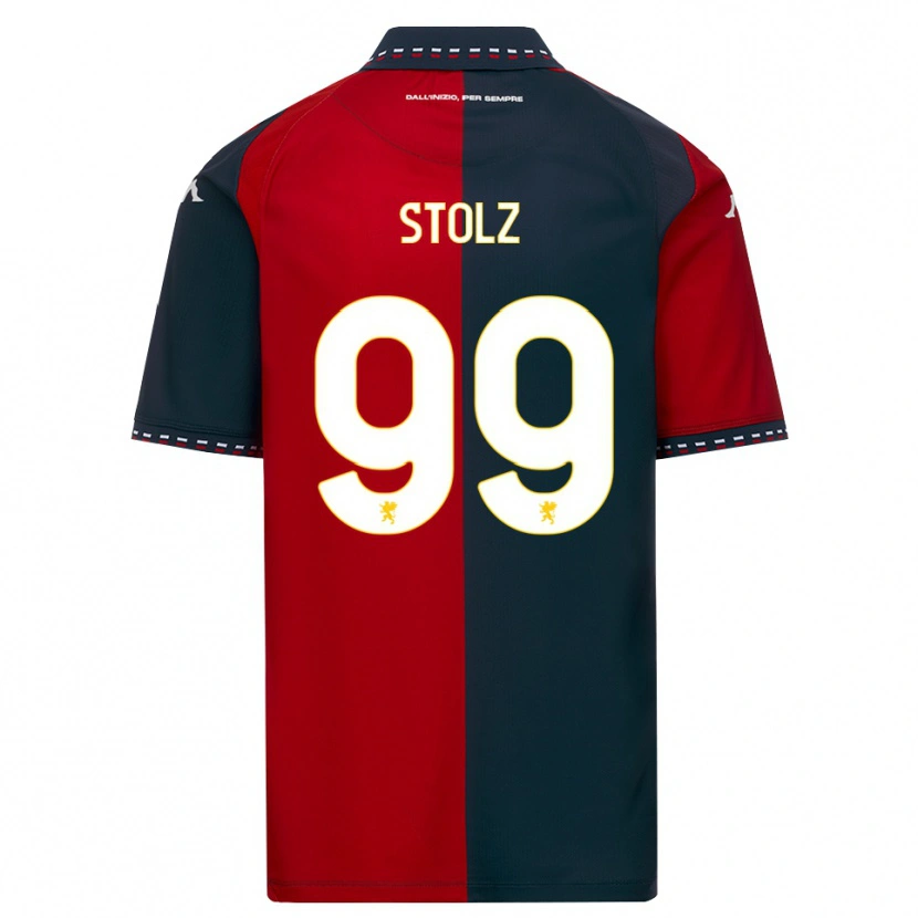 Danxen Hombre Camiseta Franz Stolz #99 Rojo Negro Blanco 1ª Equipación 2026/27 La Camisa México