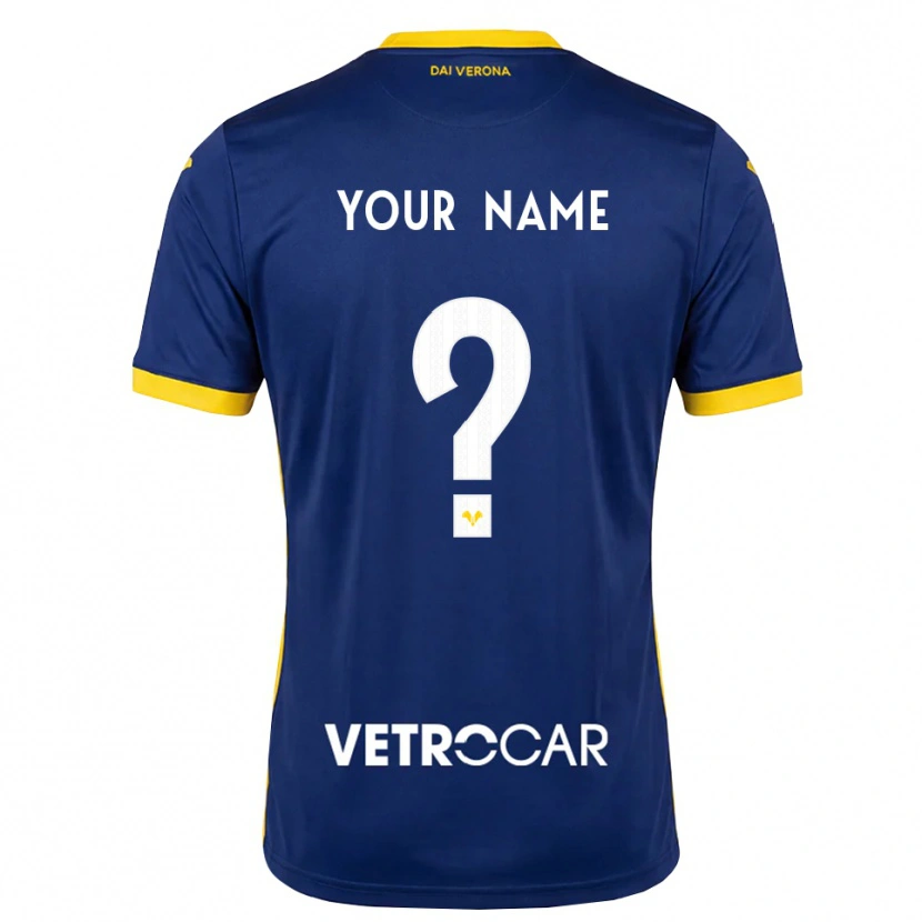 Danxen Hombre Camiseta Su Nombre #0 Azul Real Amarillo Blanco 1ª Equipación 2026/27 La Camisa México