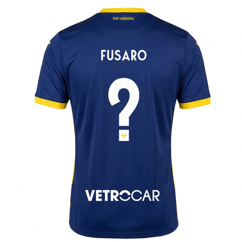 Danxen Hombre Camiseta Alessandro Fusaro #0 Azul Real Amarillo Blanco 1ª Equipación 2026/27 La Camisa México