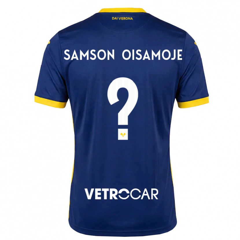 Danxen Hombre Camiseta Junior Samson Oisamoje #0 Azul Real Amarillo Blanco 1ª Equipación 2026/27 La Camisa México