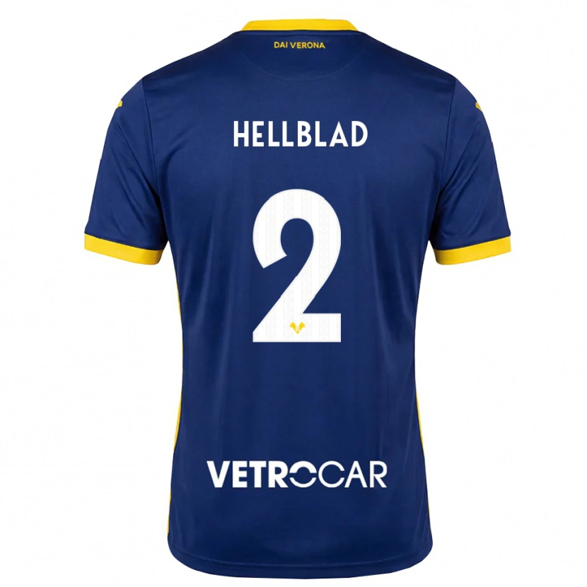 Danxen Hombre Camiseta Loke Hellblad #2 Azul Real Amarillo Blanco 1ª Equipación 2026/27 La Camisa México