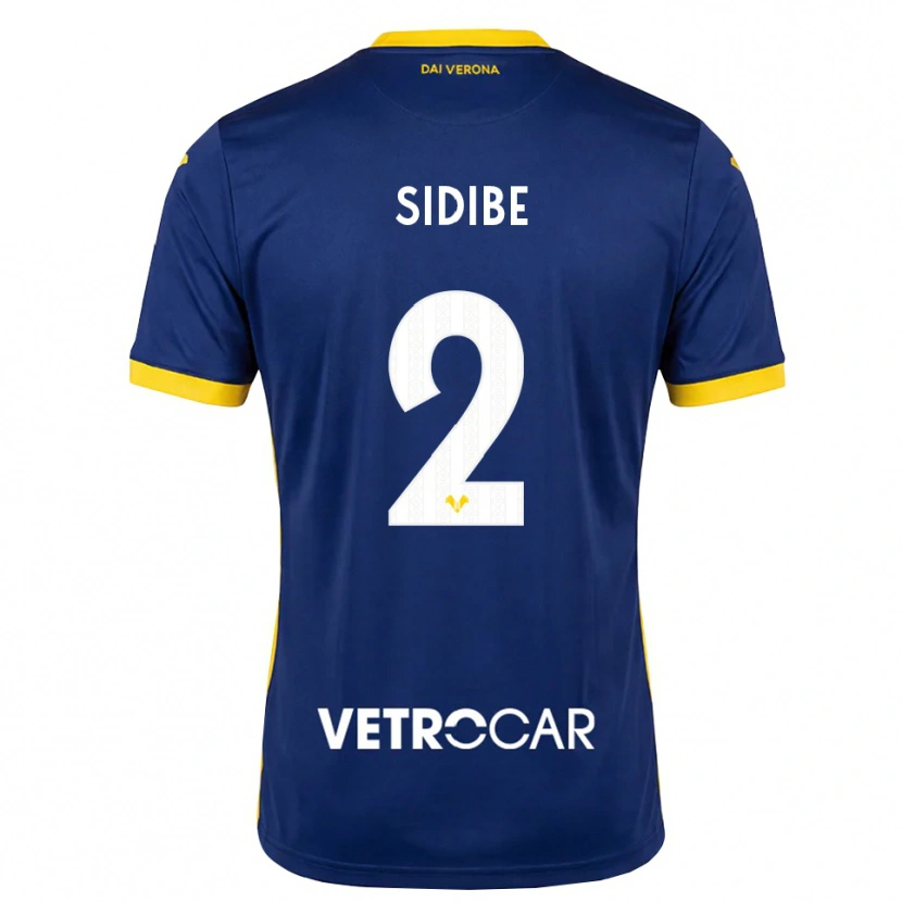 Danxen Hombre Camiseta Amoro Sidibe #2 Azul Real Amarillo Blanco 1ª Equipación 2026/27 La Camisa México