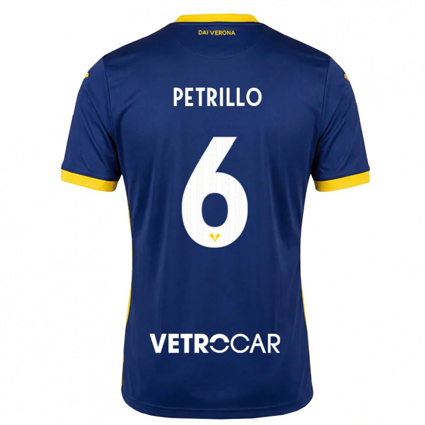Danxen Hombre Camiseta Mary Clare Petrillo #6 Azul Real Amarillo Blanco 1ª Equipación 2026/27 La Camisa México