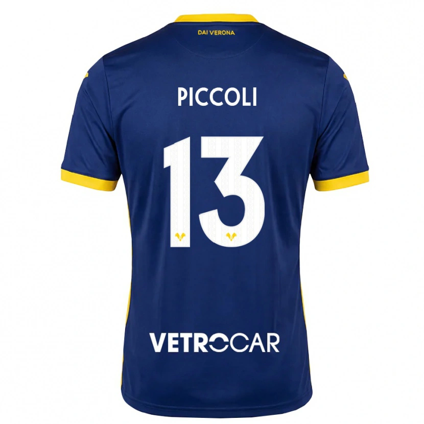 Danxen Hombre Camiseta Thomas Piccoli #13 Azul Real Amarillo Blanco 1ª Equipación 2026/27 La Camisa México