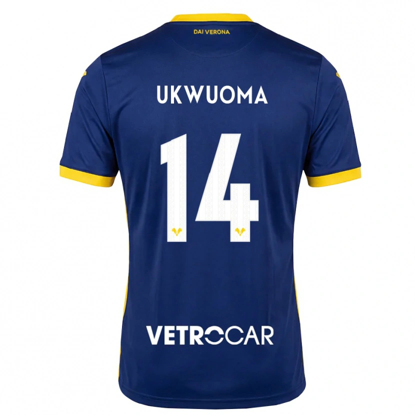 Danxen Hombre Camiseta Bright Ukwuoma #14 Azul Real Amarillo Blanco 1ª Equipación 2026/27 La Camisa México