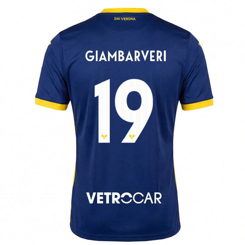Danxen Hombre Camiseta Mattia Giambarveri #19 Azul Real Amarillo Blanco 1ª Equipación 2026/27 La Camisa México