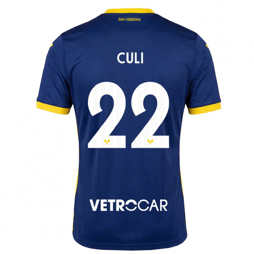 Danxen Hombre Camiseta Daniel Culi #22 Azul Real Amarillo Blanco 1ª Equipación 2026/27 La Camisa México