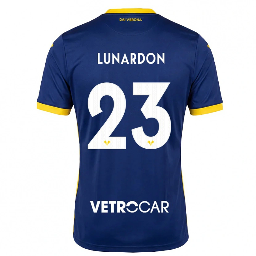 Danxen Hombre Camiseta Mario Lunardon #23 Azul Real Amarillo Blanco 1ª Equipación 2026/27 La Camisa México