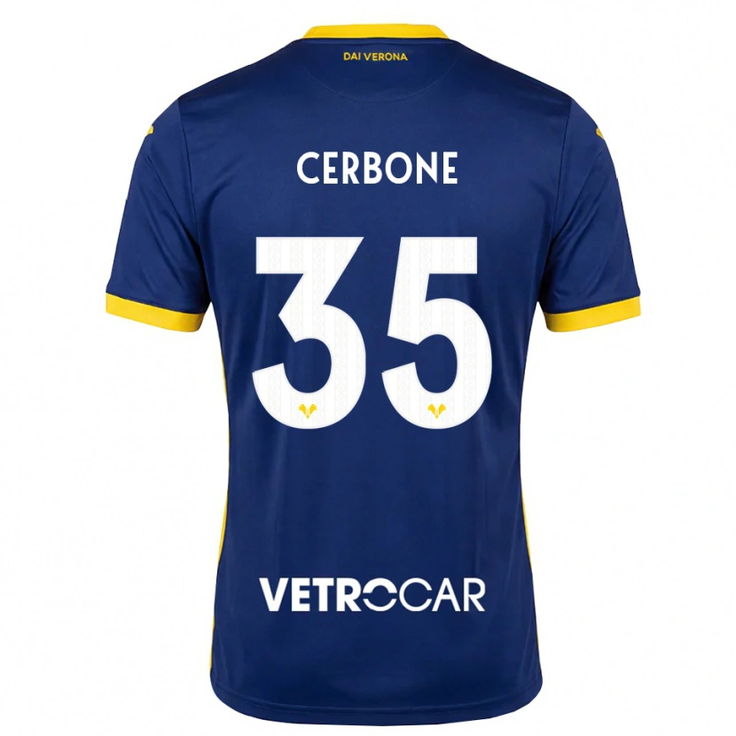 Danxen Hombre Camiseta Salvatore Cerbone #35 Azul Real Amarillo Blanco 1ª Equipación 2026/27 La Camisa México