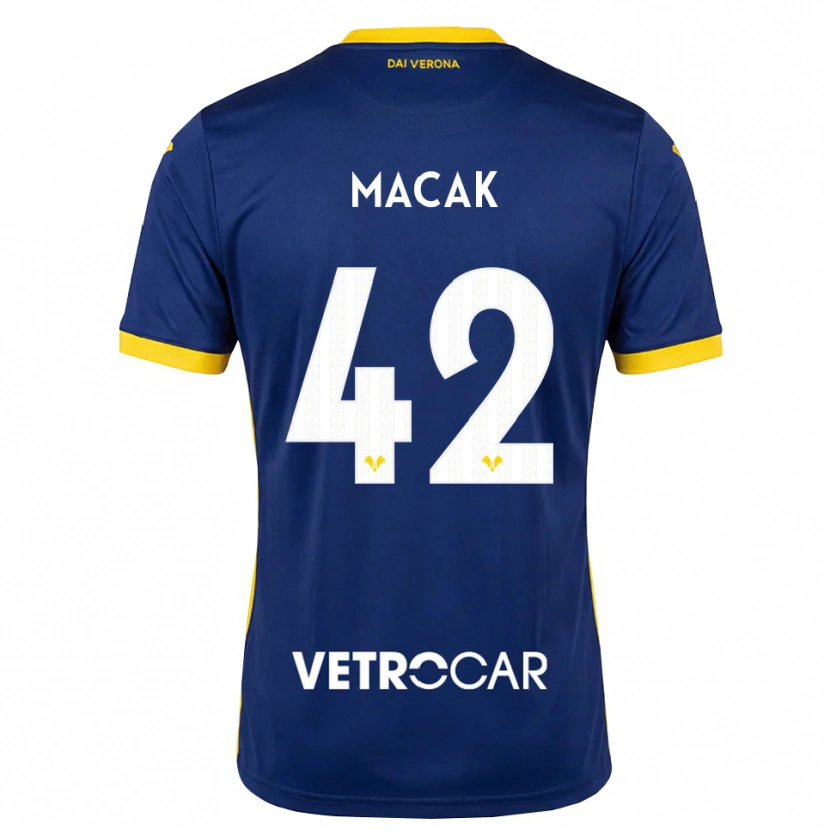 Danxen Hombre Camiseta Tian Macak #42 Azul Real Amarillo Blanco 1ª Equipación 2026/27 La Camisa México