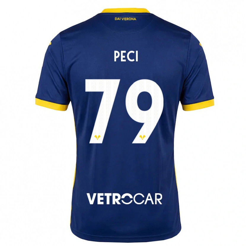Danxen Hombre Camiseta Jurgen Peci #79 Azul Real Amarillo Blanco 1ª Equipación 2026/27 La Camisa México