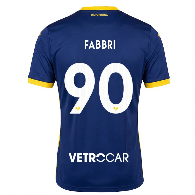 Danxen Hombre Camiseta Alessandro Fabbri #90 Azul Real Amarillo Blanco 1ª Equipación 2026/27 La Camisa México