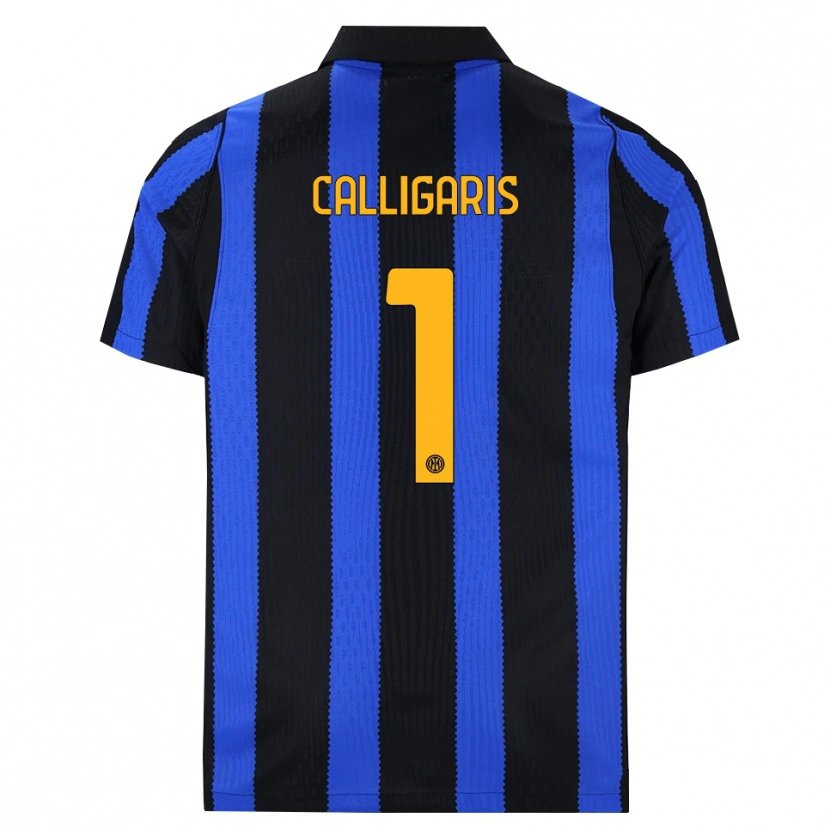Danxen Hombre Camiseta Alessandro Calligaris #1 Negro Azul Amarillo 1ª Equipación 2026/27 La Camisa México