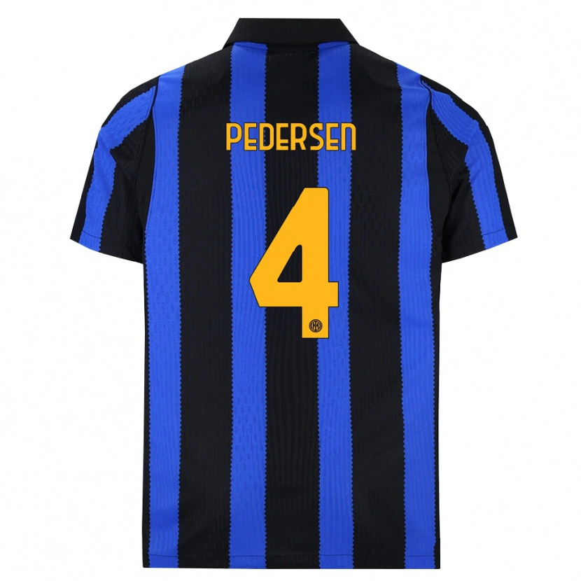 Danxen Hombre Camiseta Sofie Junge Pedersen #4 Negro Azul Amarillo 1ª Equipación 2026/27 La Camisa México