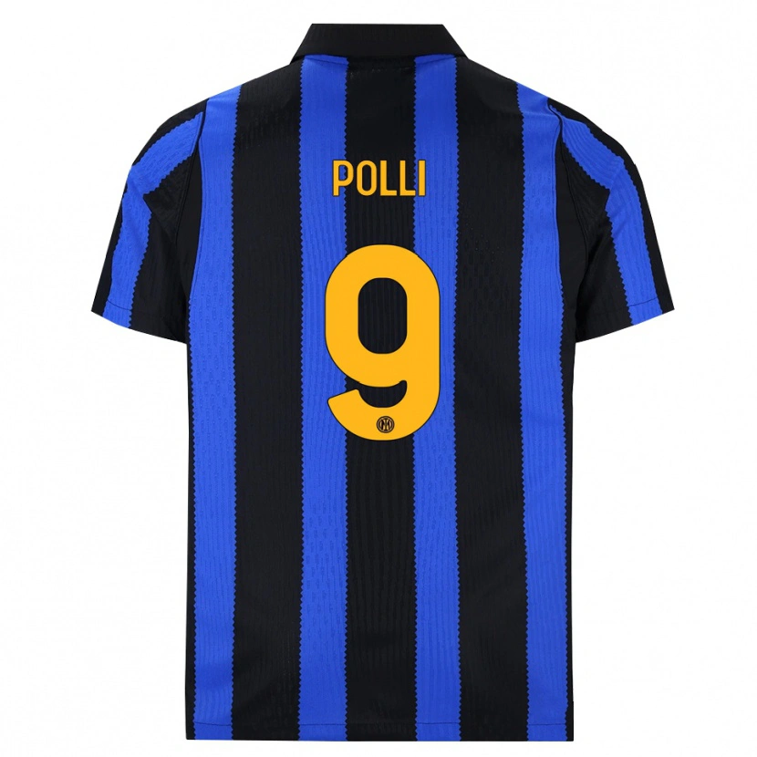 Danxen Hombre Camiseta Elisa Polli #9 Negro Azul Amarillo 1ª Equipación 2026/27 La Camisa México