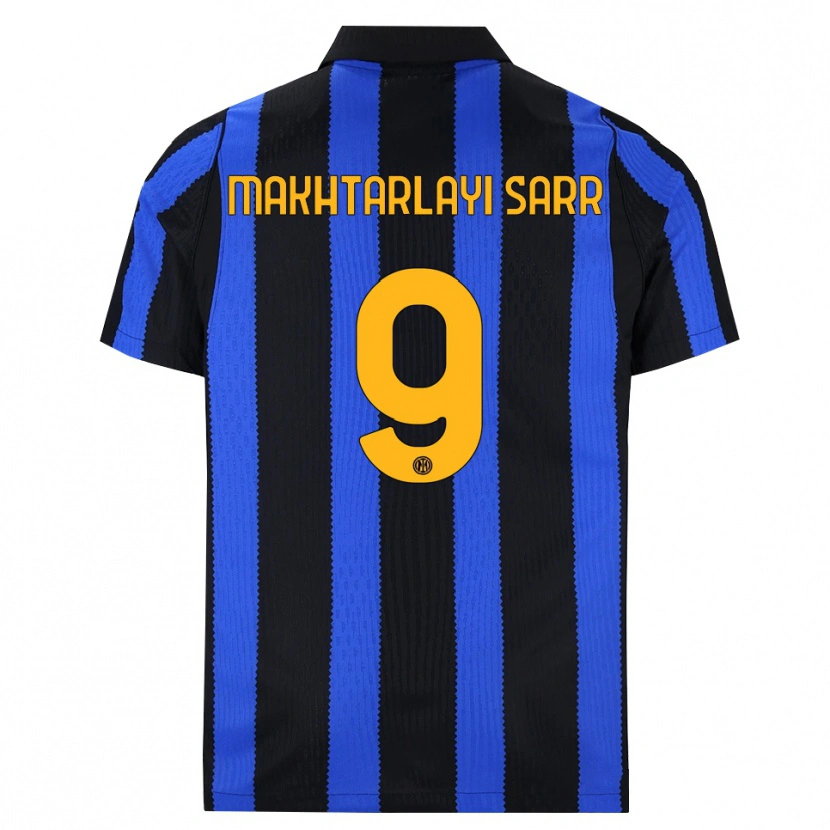 Danxen Hombre Camiseta Amadou Makhtarlayi Sarr #9 Negro Azul Amarillo 1ª Equipación 2026/27 La Camisa México