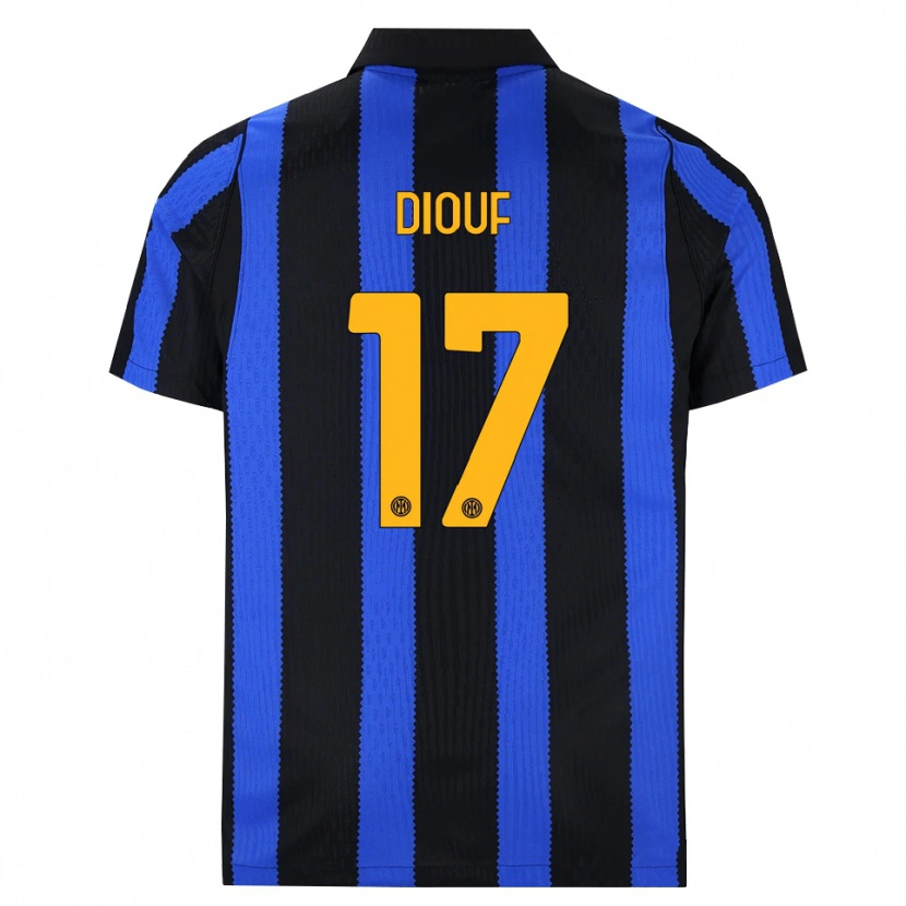 Danxen Hombre Camiseta Andy Diouf #17 Negro Azul Amarillo 1ª Equipación 2026/27 La Camisa México