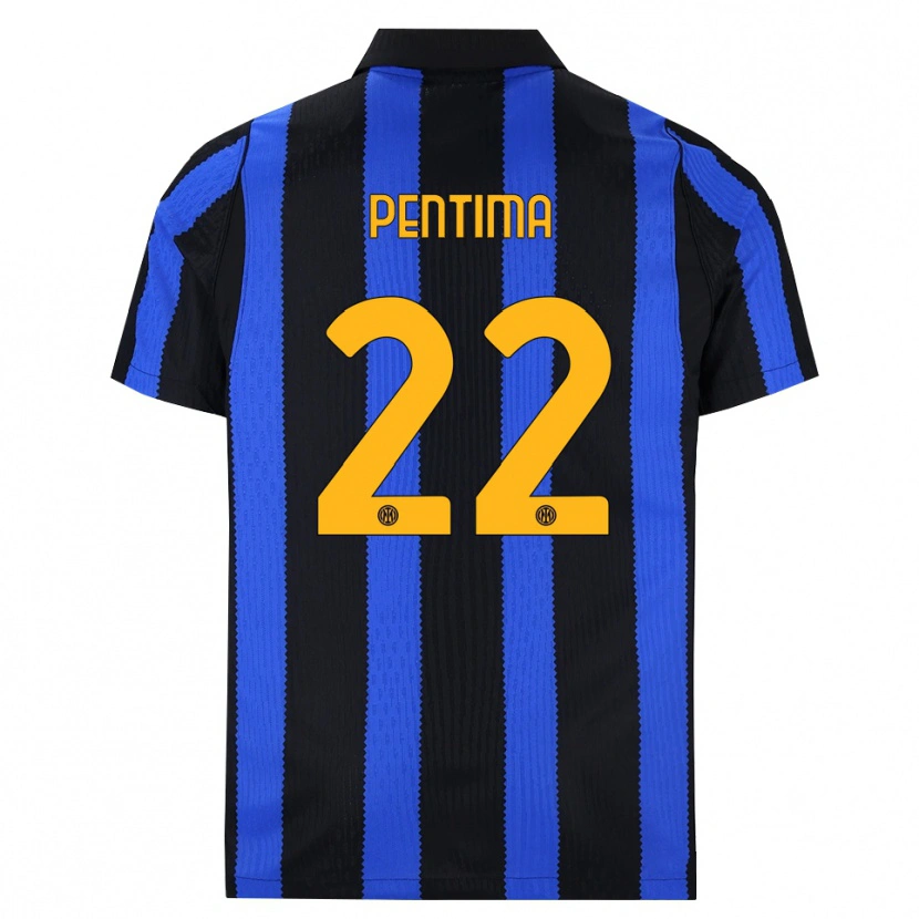 Danxen Hombre Camiseta Alessandro Pentima #22 Negro Azul Amarillo 1ª Equipación 2026/27 La Camisa México