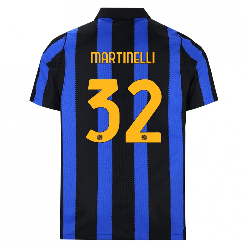 Danxen Hombre Camiseta Matilde Martinelli #32 Negro Azul Amarillo 1ª Equipación 2026/27 La Camisa México