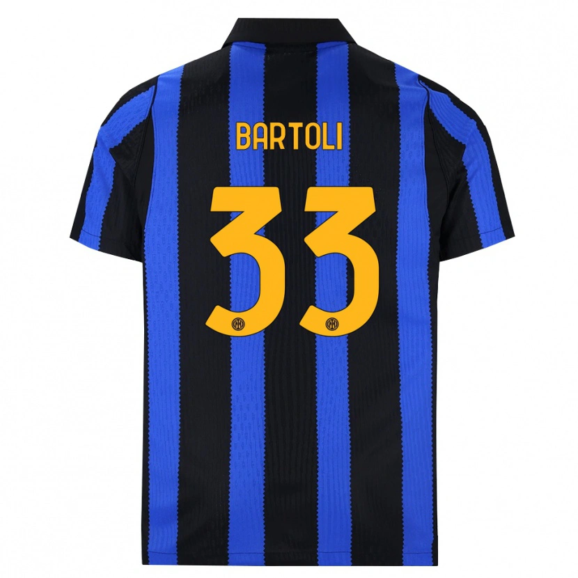 Danxen Hombre Camiseta Elisa Bartoli #33 Negro Azul Amarillo 1ª Equipación 2026/27 La Camisa México