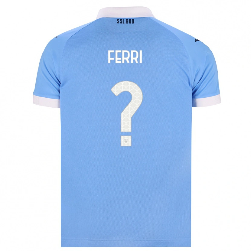 Danxen Hombre Camiseta Mattia Ferri #0 Azul Cielo Negro Blanco 1ª Equipación 2026/27 La Camisa México